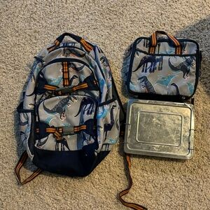 Pottery Barn backpack and all in one lunchbox